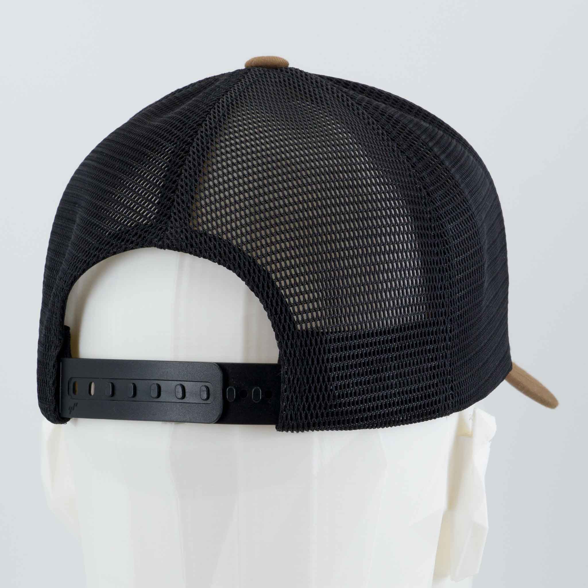 Most Difficult Trail Sign (Silicone) - Flexfit® Mesh Trucker Cap Color: Coyote/Black - Eternal Glyph LLC