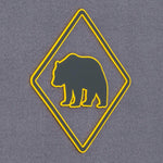 Bear Crossing Sign (Silicone) - Flexfit® Mesh Trucker Cap Color: Coyote/Black - Eternal Glyph LLC