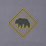 Bear Crossing Sign (Silicone) - Flexfit® Mesh Trucker Cap Color: Coyote/Black - Eternal Glyph LLC