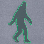 Bigfoot Silhouette (Silicone) - Flexfit® Premium Wool Blend Cap Color: Dark Gray - Eternal Glyph LLC
