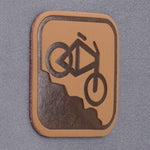 Mountain Bike Downhill (Leather) - Flexfit® Mesh Trucker Cap Color: Coyote/Black - Eternal Glyph LLC