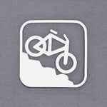 Mountain Bike Downhill (Silicone) - Flexfit® Mesh Trucker Cap Color: Coyote/Black - Eternal Glyph LLC