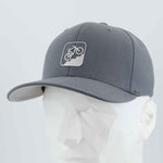 Mountain Bike Uphill (Silicone) - Flexfit® Premium Wool Blend Cap Color: Dark Gray - Eternal Glyph LLC