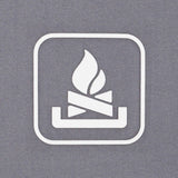 Campfire Trail Sign (Silicone) - Flexfit® Mesh Trucker Cap Color: Coyote/Khaki - Eternal Glyph LLC