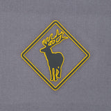Elk Crossing Sign (Silicone) - Flexfit® Mesh Trucker Cap Color: Coyote/Black - Eternal Glyph LLC
