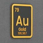 Gold Element (Silicone) - Flexfit® Premium Wool Blend Cap Color: Dark Gray - Eternal Glyph LLC
