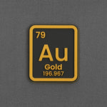 Gold Element (Silicone) - Flexfit® Premium Wool Blend Cap Color: Dark Gray - Eternal Glyph LLC