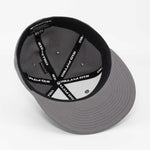 Bigfoot Silhouette (Silicone) - Flexfit® Premium Fitted Cap Color: Dark Gray - Eternal Glyph LLC