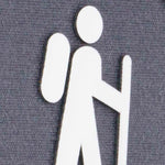 Hiker Trail Sign (Silicone) - Flexfit® Mesh Trucker Cap Color: Olive/Khaki - Eternal Glyph LLC