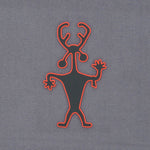 Moab Man Petroglyph (Silicone) - Flexfit® Premium Wool Blend Cap Color: Black - Eternal Glyph LLC