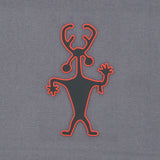 Moab Man Petroglyph (Silicone) - Flexfit® Premium Wool Blend Cap Color: Black - Eternal Glyph LLC
