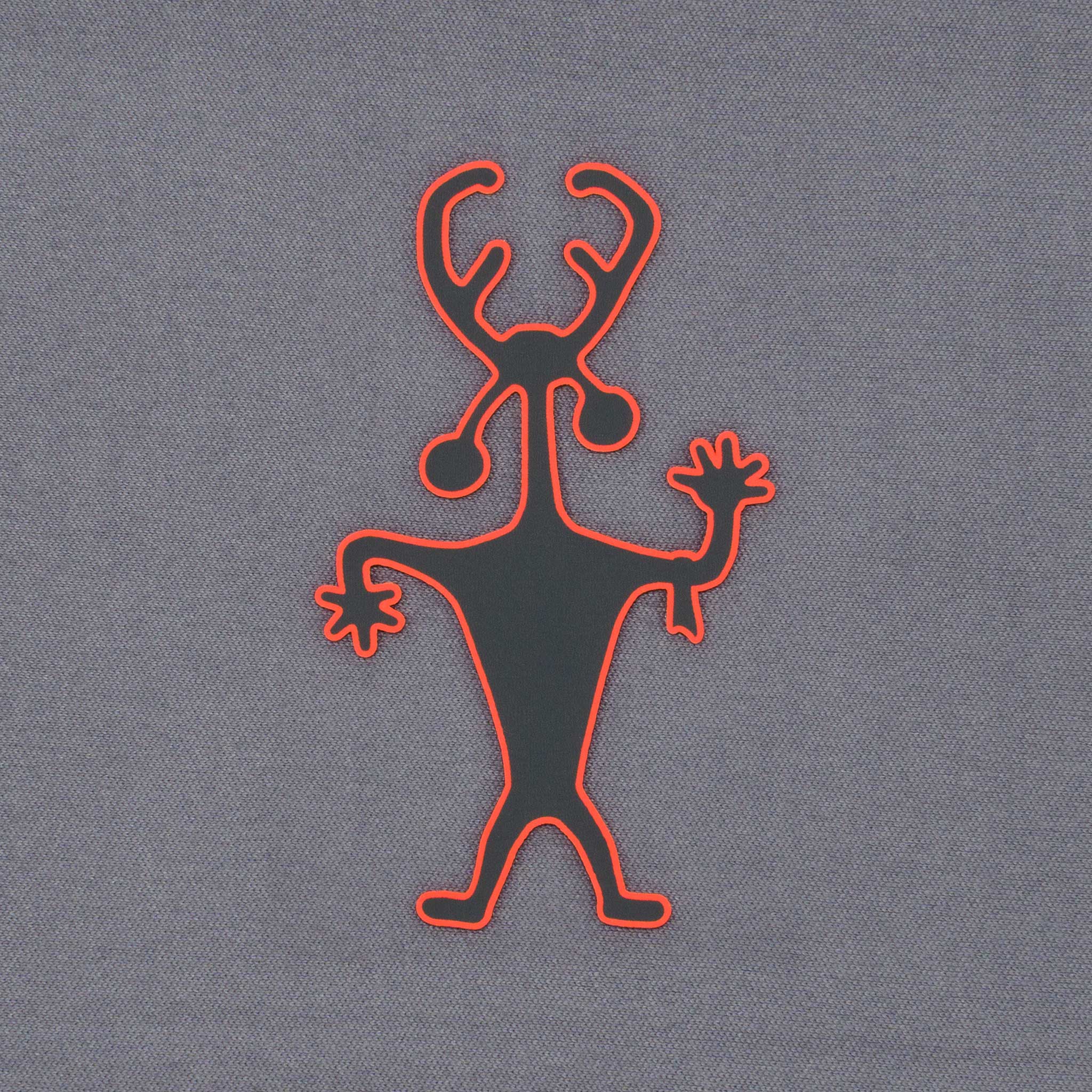 Moab Man Petroglyph (Silicone) - Flexfit® Premium Wool Blend Cap Color: Black - Eternal Glyph LLC