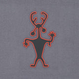 Moab Man Petroglyph (Silicone) - Flexfit® Mesh Trucker Cap Color: Coyote/Black - Eternal Glyph LLC