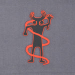 Moab Shaman Petroglyph (Silicone) - Flexfit® Mesh Trucker Cap Color: Coyote/Black - Eternal Glyph LLC