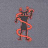 Moab Shaman Petroglyph (Silicone) - Flexfit® Mesh Trucker Cap Color: Coyote/Black - Eternal Glyph LLC