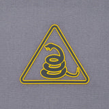 Rattlesnake Warning Sign (Silicone) - Flexfit® Mesh Trucker Cap Color: Olive/Khaki - Eternal Glyph LLC