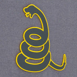 Coiled Rattlesnake Silhouette (Silicone) - Flexfit® Mesh Trucker Cap Color: Coyote/Black - Eternal Glyph LLC