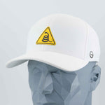 Rattlesnake Warning Sign (Silicone) - Flexfit® Cool & Dry Cap Color: Silver - Eternal Glyph LLC