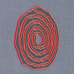 Moab Spiral Petroglyph (Silicone) - Flexfit® Mesh Trucker Cap Color: Coyote/Khaki - Eternal Glyph LLC