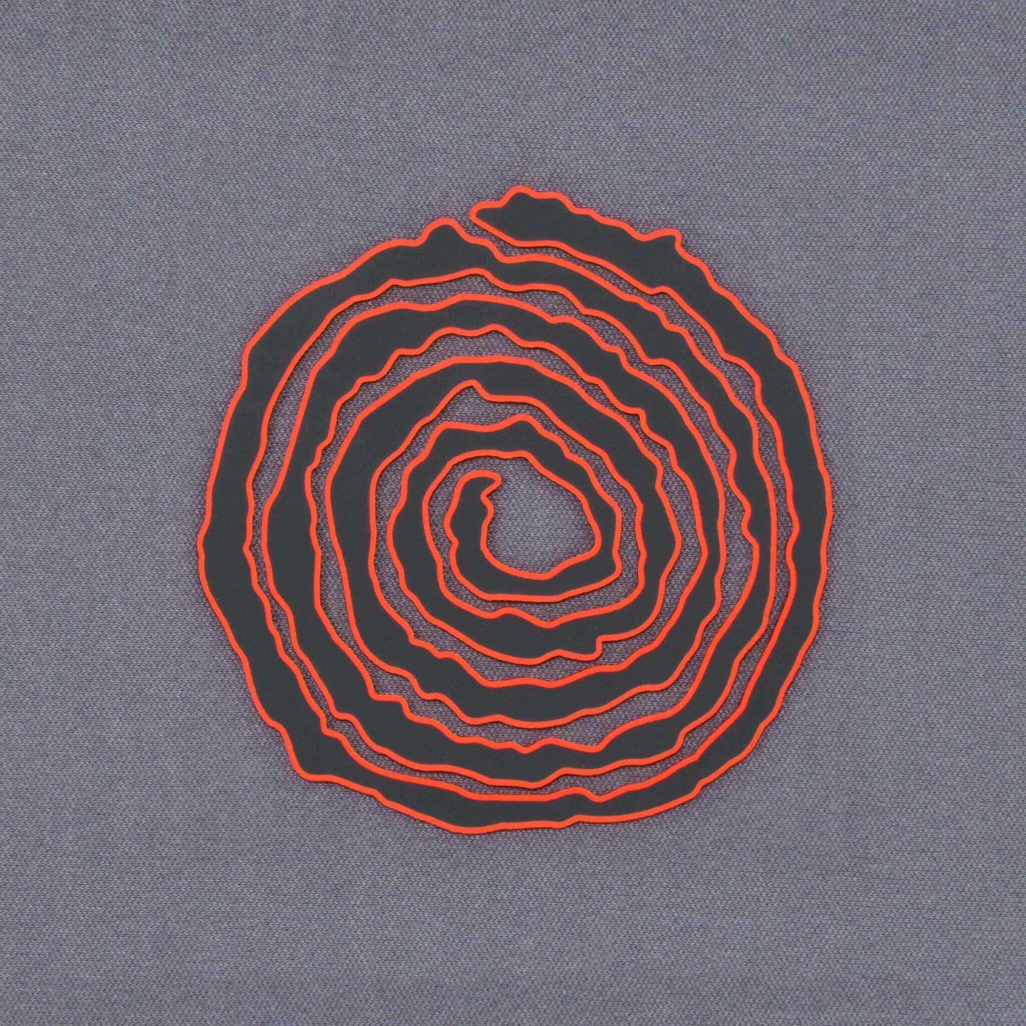 Moab Spiral Petroglyph (Silicone) - Flexfit® Mesh Trucker Cap Color: Coyote/Khaki - Eternal Glyph LLC