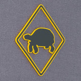 Tortoise Crossing Sign (Silicone) - Flexfit® Mesh Trucker Cap Color: Olive/Khaki - Eternal Glyph LLC