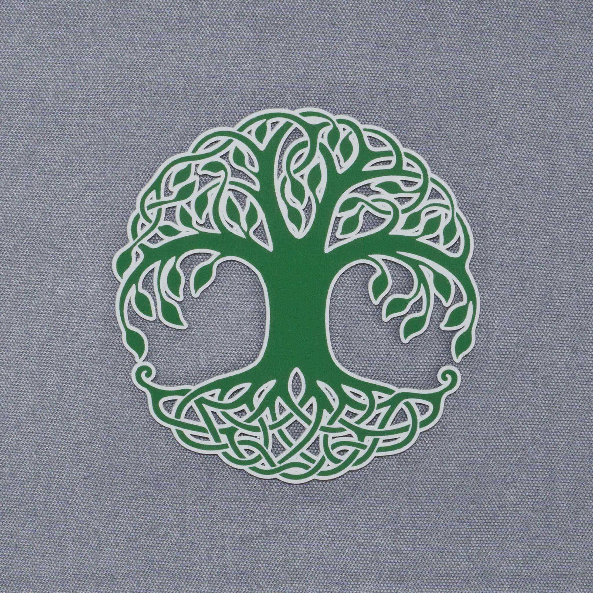 Tree of Life (Silicone) - Flexfit® Mesh Trucker Cap Color: Olive/Khaki - Eternal Glyph LLC