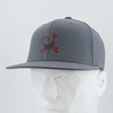 Moab Trickster Petroglyph (Silicone) - Flexfit® Premium Fitted Cap Color: Dark Gray - Eternal Glyph LLC