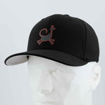 Moab Trickster Petroglyph (Silicone) - Flexfit® Premium Wool Blend Cap Color: Black - Eternal Glyph LLC