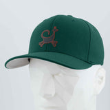 Moab Trickster Petroglyph (Silicone) - Flexfit® Premium Wool Blend Cap Color: Spruce - Eternal Glyph LLC