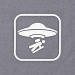 UFO Area Trail Sign (Silicone) - Flexfit® Mesh Trucker Cap Color: Coyote/Black - Eternal Glyph LLC