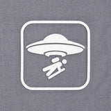 UFO Area Trail Sign (Silicone) - Flexfit® Mesh Trucker Cap Color: Coyote/Black - Eternal Glyph LLC