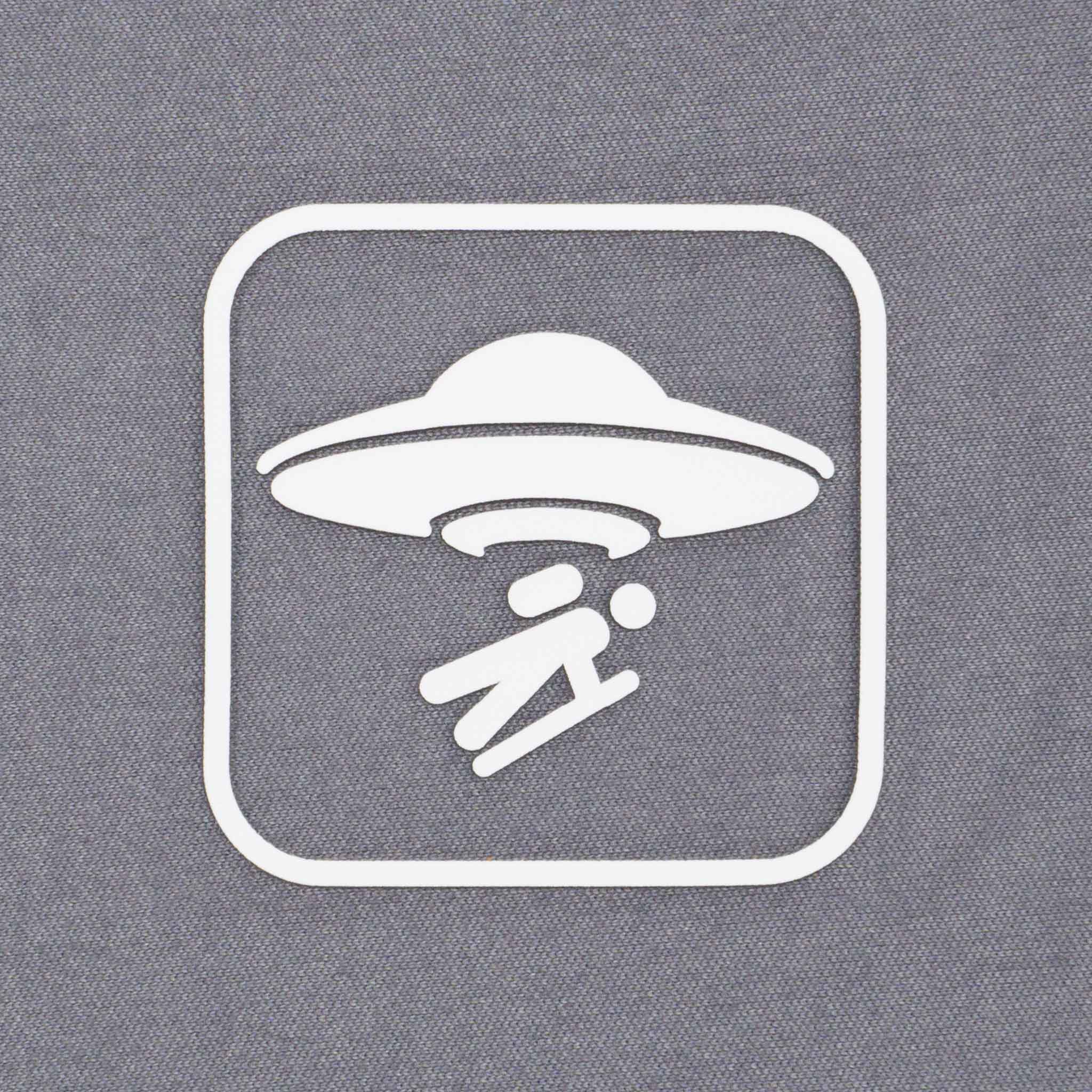 UFO Area Trail Sign (Silicone) - Flexfit® Mesh Trucker Cap Color: Coyote/Black - Eternal Glyph LLC