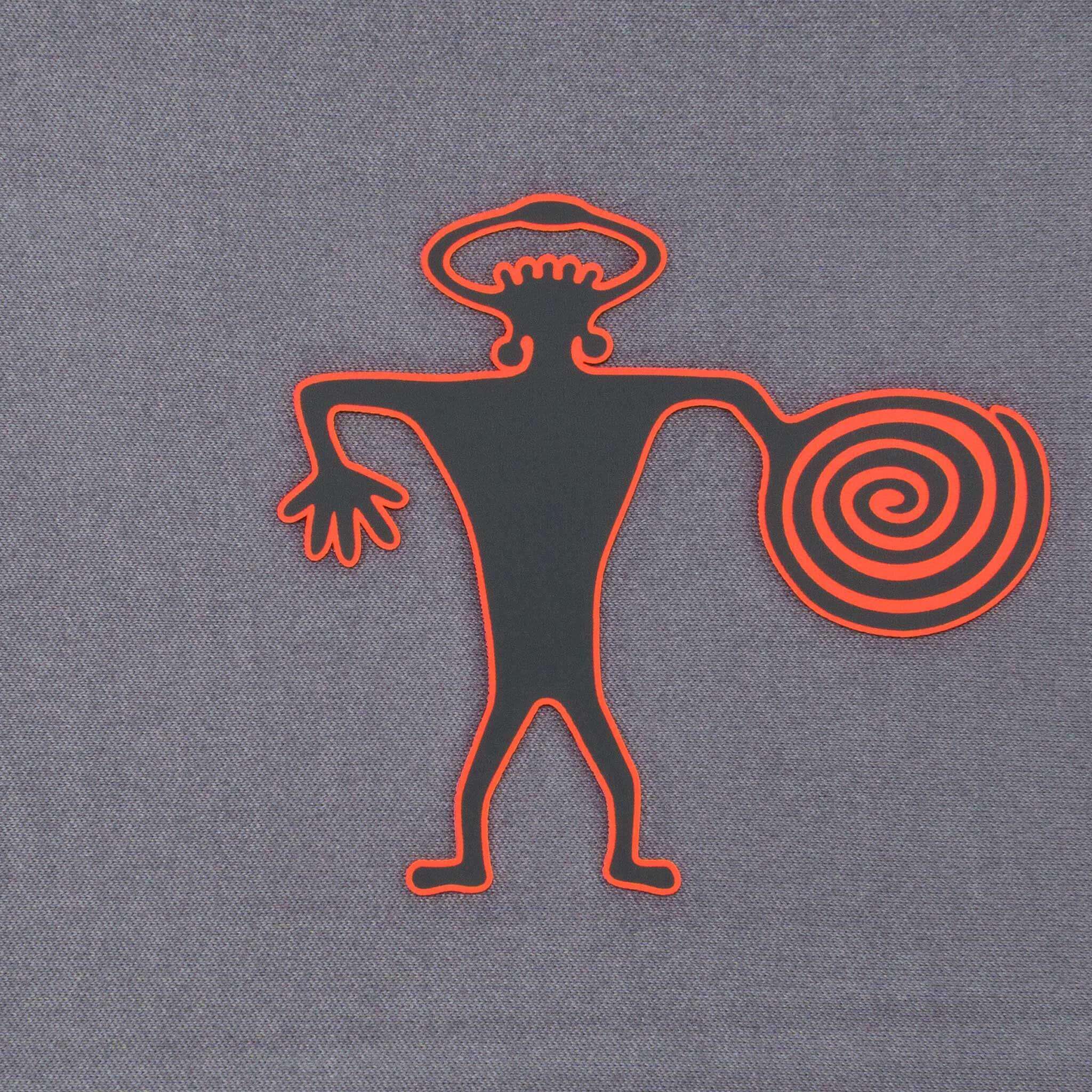 Spiral Warrior Petroglyph (Silicone) - Flexfit® Cool & Dry Cap Color: White - Eternal Glyph LLC
