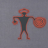Spiral Warrior Petroglyph (Silicone) - Flexfit® Mesh Trucker Cap Color: Coyote/Black - Eternal Glyph LLC