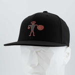 Spiral Warrior Petroglyph (Silicone) - Flexfit® Premium Fitted Cap Color: Black - Eternal Glyph LLC