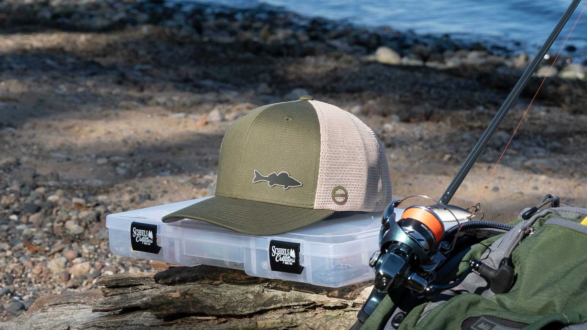 Walleye Fishing Flexfit Trucker Cap