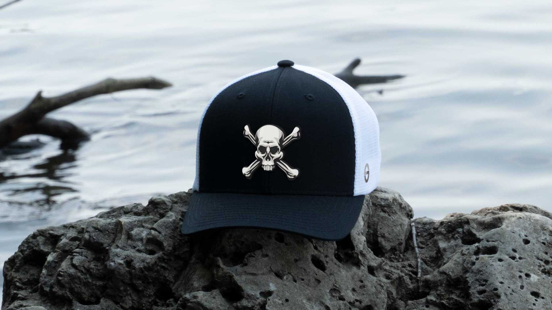 Pirate Flag Hats, Jolly Roger - Eternal Glyph Flexfit Caps