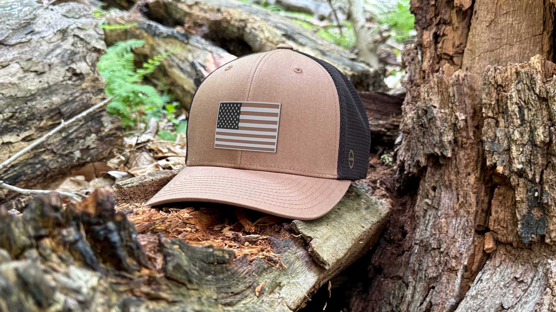 American Flag Caps, Camo, Monotone Flags - Eternal Glyph Flexfit Caps