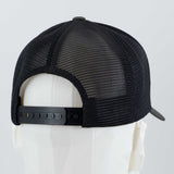 American Flag, Monotone (Double Layer Silicone) - Mesh Trucker Cap