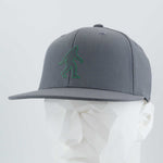 Bigfoot Silhouette (Silicone) - Flexfit® Premium Fitted Cap Color: Dark Gray - Eternal Glyph LLC