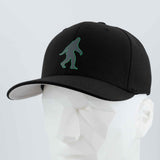 Bigfoot Silhouette (Silicone) - Flexfit® Premium Wool Blend Cap Color: Black - Eternal Glyph LLC