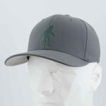Bigfoot Silhouette (Silicone) - Flexfit® Premium Wool Blend Cap Color: Dark Gray - Eternal Glyph LLC