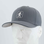 Bigfoot Trail Sign (Silicone) - Flexfit® Premium Wool Blend Cap Color: Dark Gray - Eternal Glyph LLC