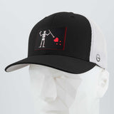 Black Beard Pirate Flag (Double Layer Silicone) - Mesh Trucker Cap