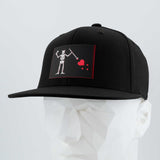 Black Beard Pirate Flag (Double Layer Silicone) - Flexfit® Premium Fitted Cap