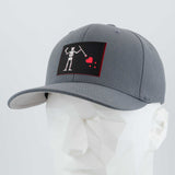 Black Beard Pirate Flag (Double Layer Silicone) - Flexfit® Premium Wool Blend Cap