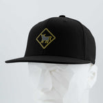 Open Range Sign (Silicone) - Flexfit® Premium Fitted Cap Color: Black - Eternal Glyph LLC