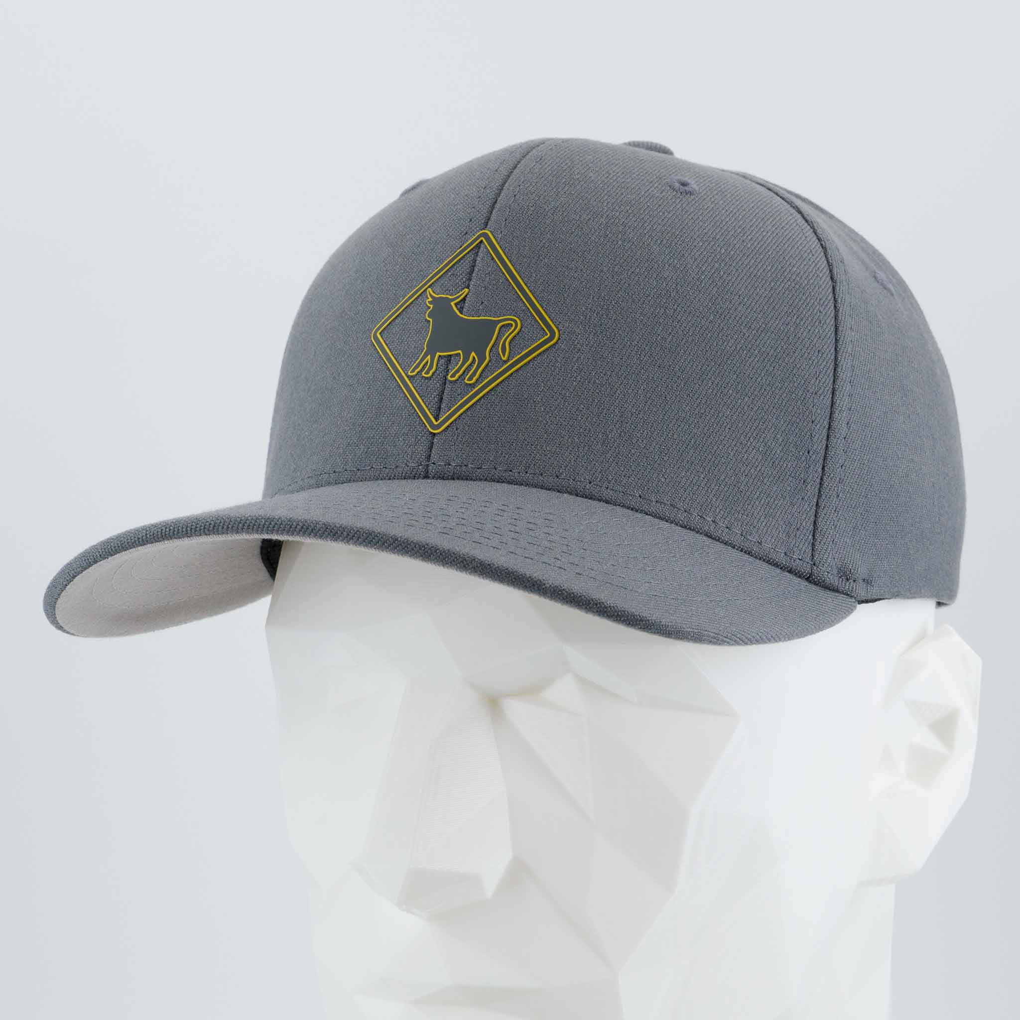 Open Range Sign (Silicone) - Flexfit® Premium Wool Blend Cap Color: Dark Gray - Eternal Glyph LLC