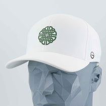 Dara Knot (Silicone) - Flexfit® Cool & Dry Cap Color: White - Eternal Glyph LLC