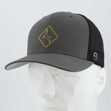 Deer Crossing Sign (Silicone) - Flexfit® Mesh Trucker Cap